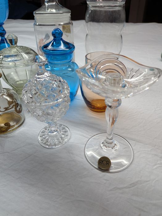 Peças decorativas em vidro