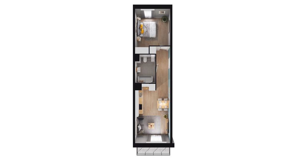 2-pokojowe mieszkanie 36m2 + balkon Bezpośrednio