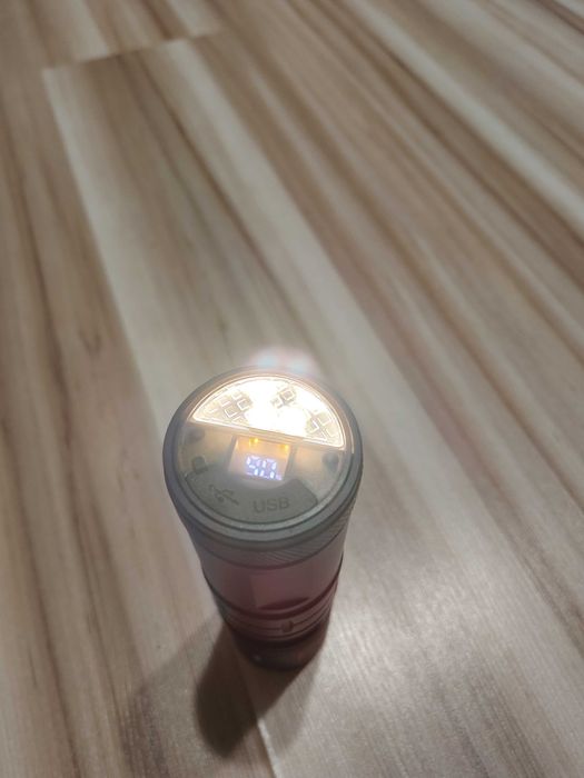 Mocna latarka taktyczna ZOOM LASER 6 trybów Ładowanie USB C (L1546)