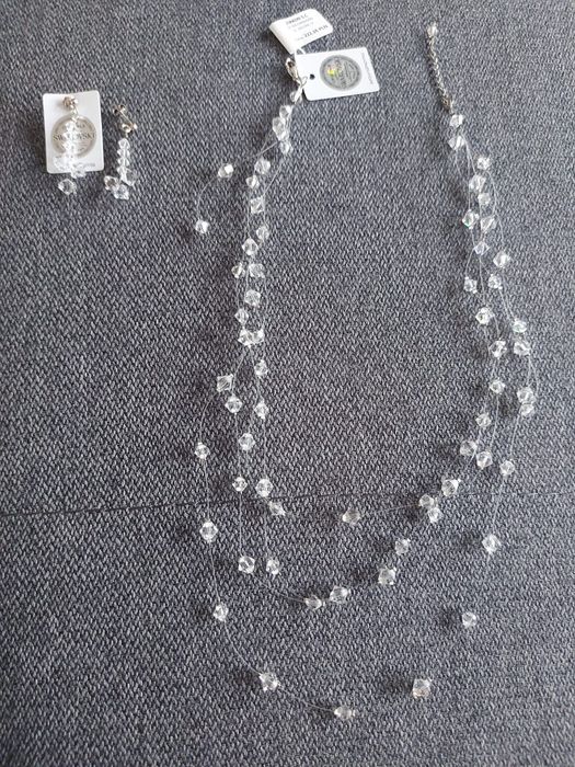 Zestaw Swarovski naszyjnik i kolczyki