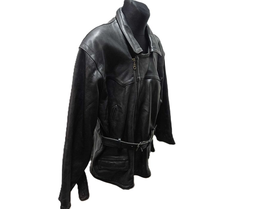 Męska kurtka motocyklowa skórzana ramoneska roz. 3XL (1280)
