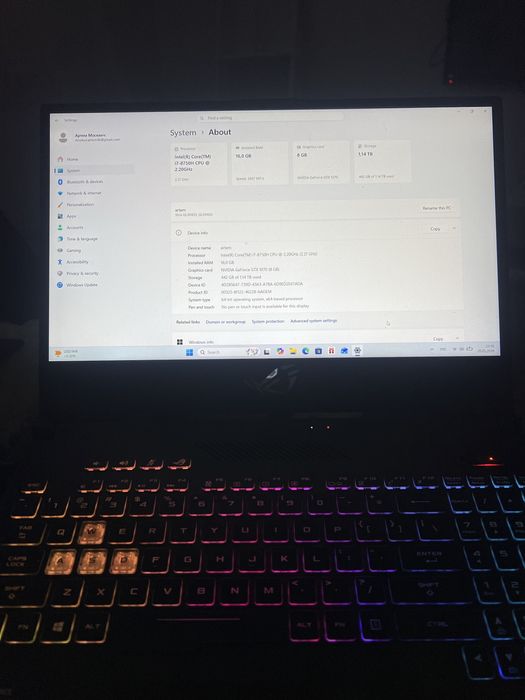 Ноутбук ASUS ROG Zephyrus