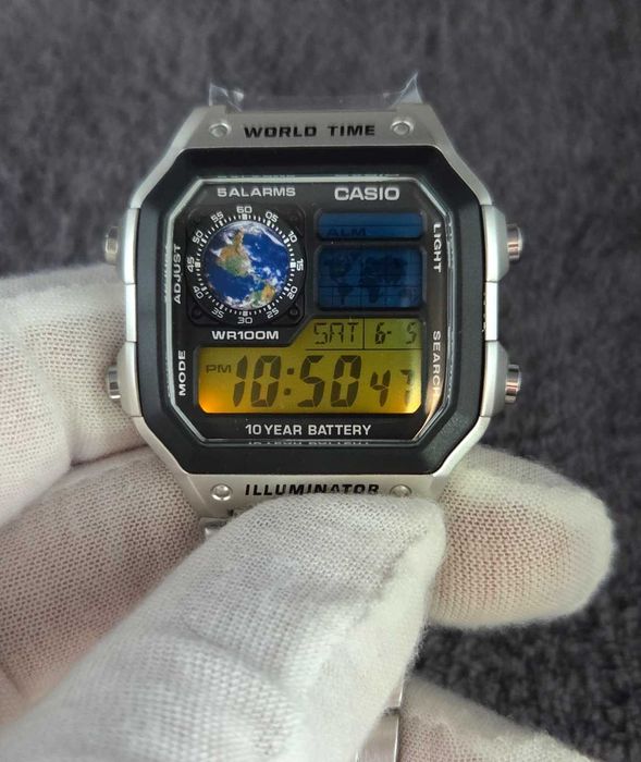 Casio Royale Green Earth AE-1200WHD – Fabrycznie Nowy Unikat Ziemia