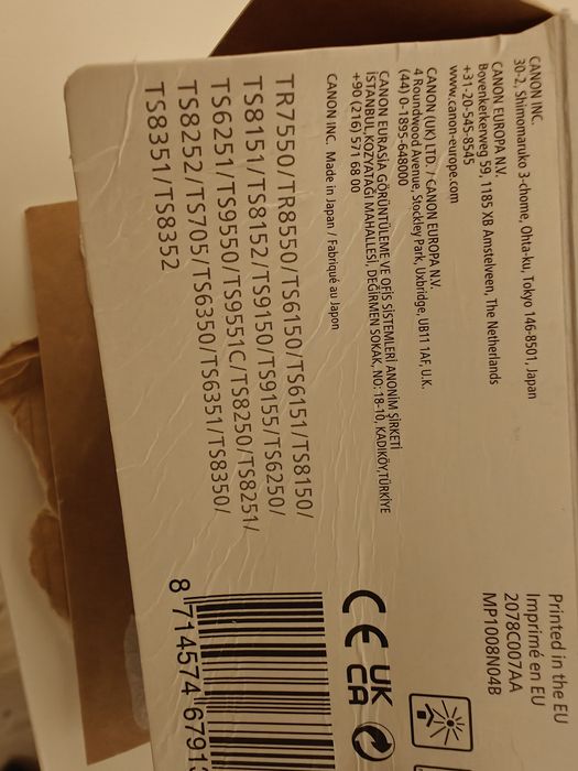 Pack tinteiros Canon PGI-580 + CLI-581 originais, novos