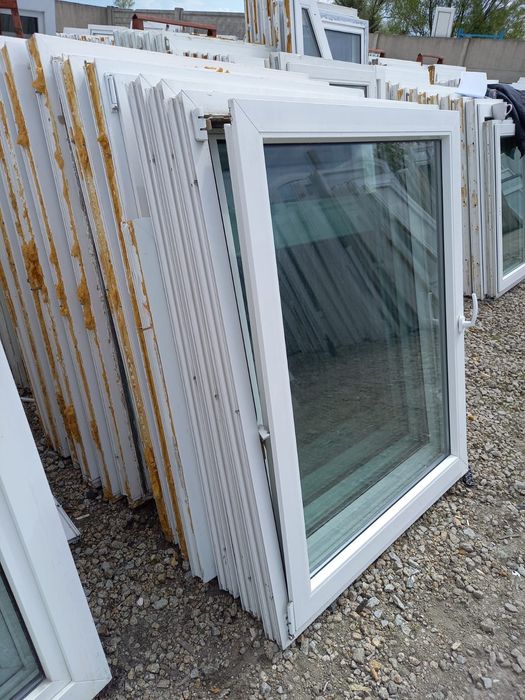 Okna 110x137 pcv plastikowe okno białe używane DOWÓZ CAŁY KRAJ