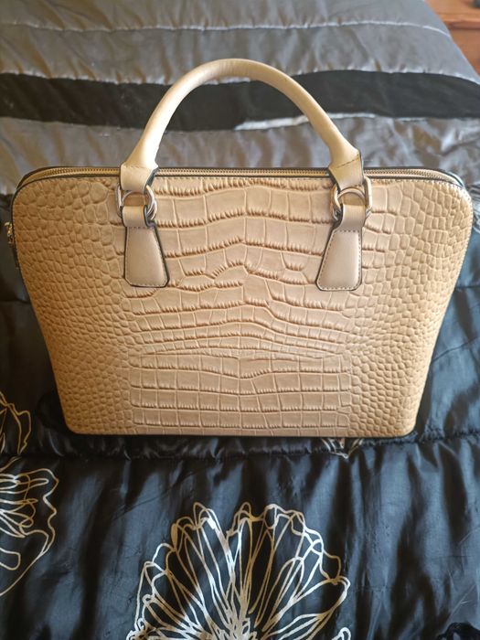 Large Beige Luggage - New