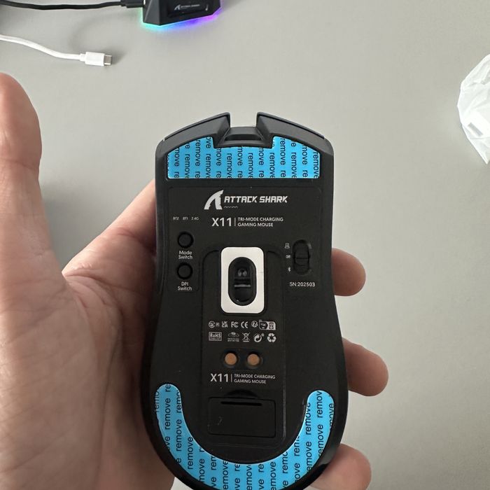 ‼️Безпровідна ігрова мишка attack shark X11  (2,4\Bluetooth\USB)‼️