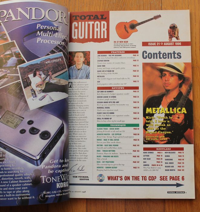 Revista "Total Guitar" nº 21, Agosto 1996