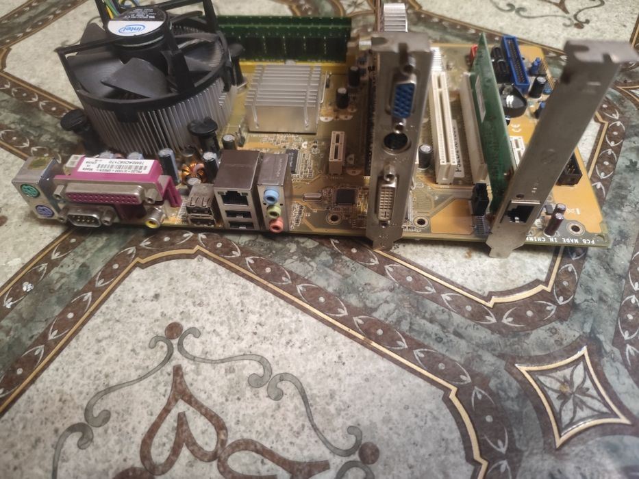 Рабочий комплект ПК 2 ядра, ddr2 2 Гб, видео 256мб