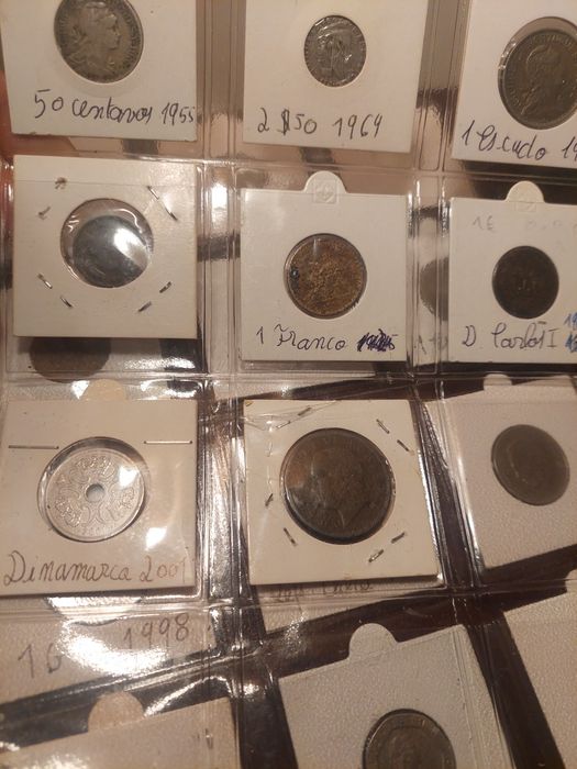 Moedas:lote 20 peças diversas