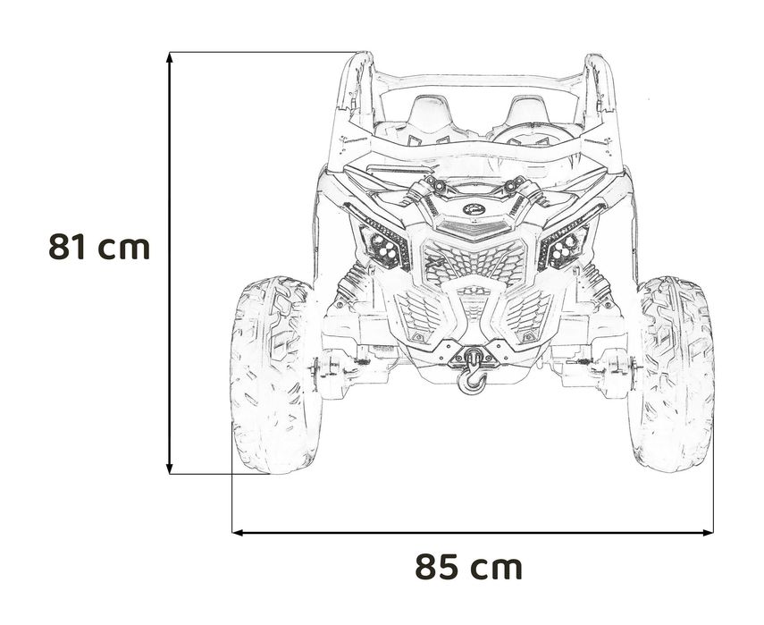 Pojazd Buggy Maverick Turbo RR Różowy 4x4 200W 24V 14Ah na akumulator