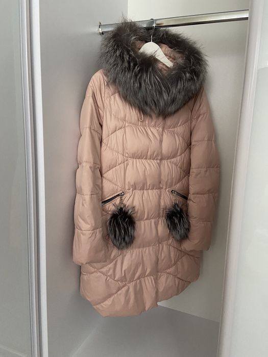 Пуховик CHANEVIA з натуральним хутром | Зимова куртка