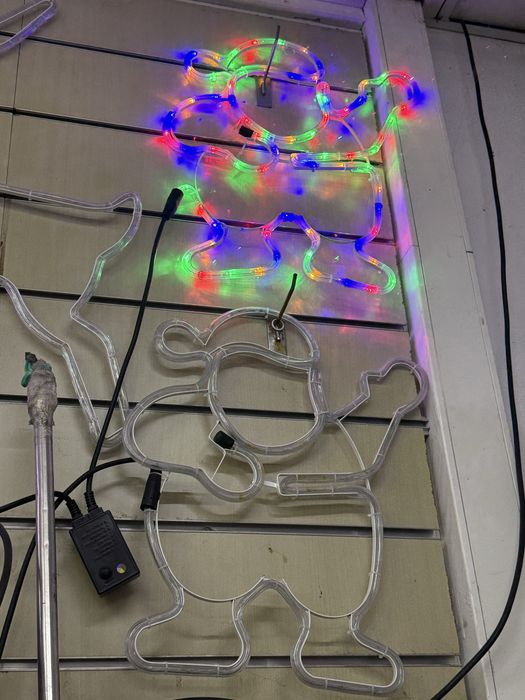 Luzes de natal em figuras