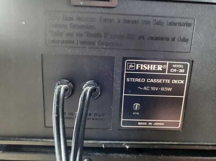Wieża Fisher 3 elementy stereo Tanio.
