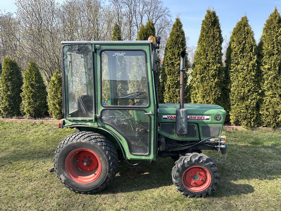 Traktorek ogrodniczy sadowniczy komunalny Yanmar YM186d 4x4 powershift nie kubota iseki kabina trawnikowe glebogryzarka zamiatarka kabina