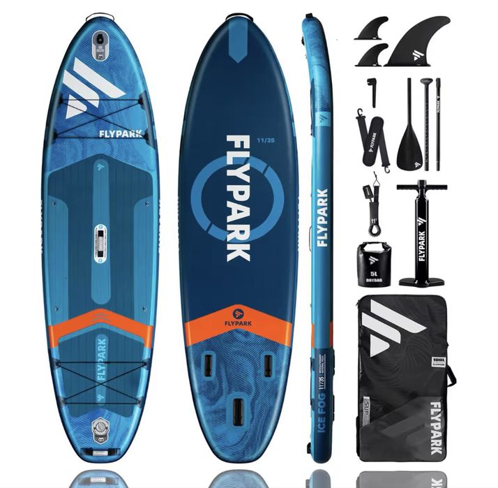 SUP-BOARD сап-борд  FLYPARK ICE FOG 335×89×15 / 230 кг. Комплект