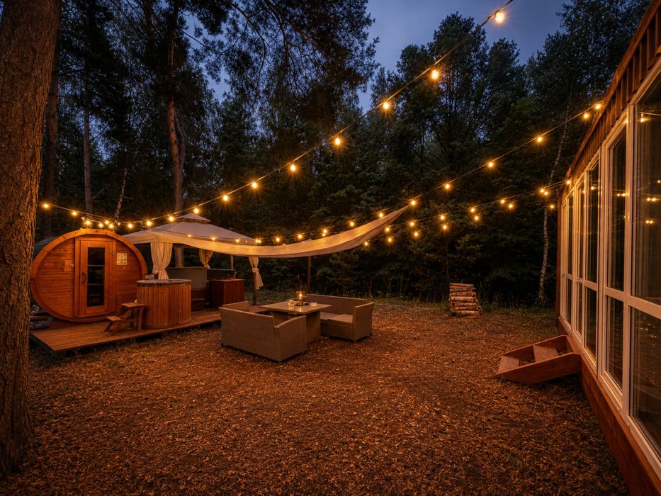 Leśny Party House z Sauną i Jacuzzi | 20 os. | Urodziny, Wieczory Panieńskie