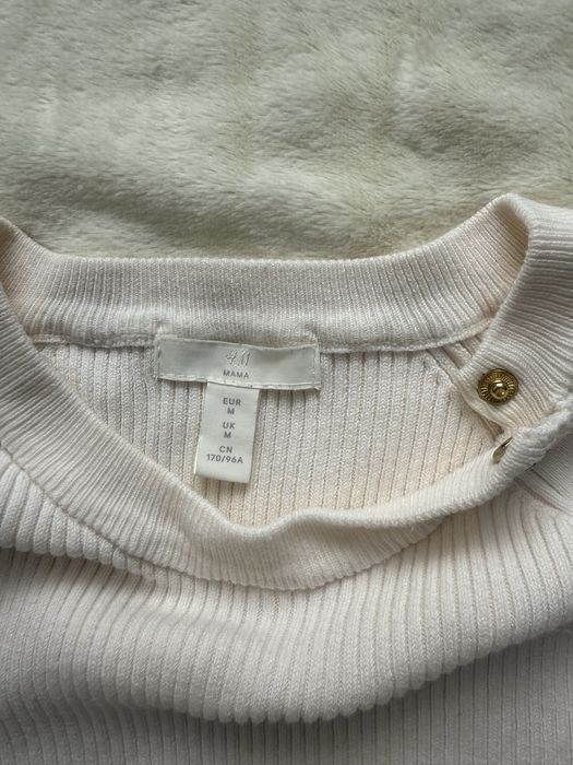 Кофта H&M реглан для вагітних М в рубчик