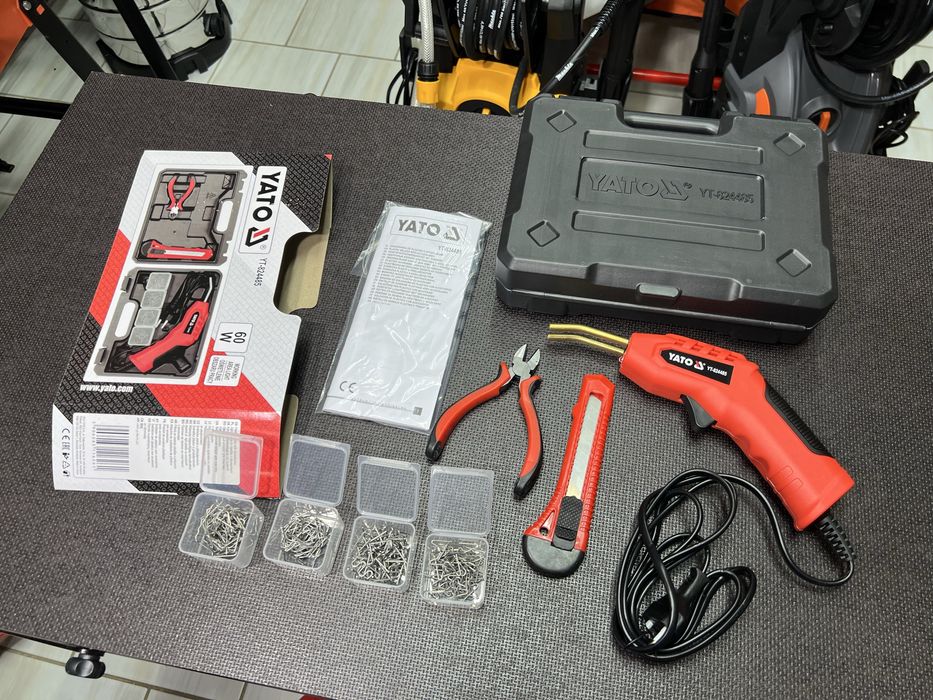 Паяльник для пластика YATO 60 Вт + набор насадок