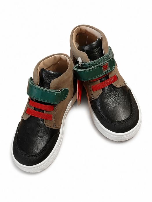 Nowe Garvalin Skórzane Trzewiki Sneakers Rzep 24 / 25