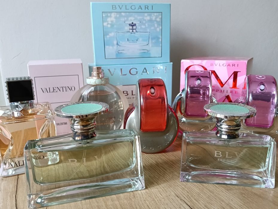 Valentino Valentina 100ml Bvlgari Omnia Pink Saphire 2x65ml Bvlgari Blv d'ette 50 ml bvlgari Blv d'ette 30ml Bvlgari Rose Goldea blossom delight