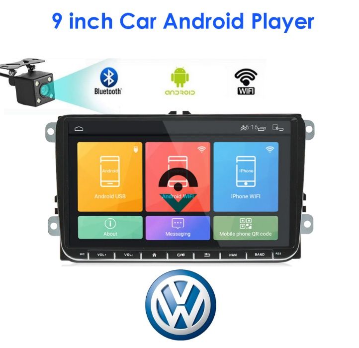 Rádio Android 2Din - BMW/Vw/Seat/Ford/Honda/Toyota-Novo.