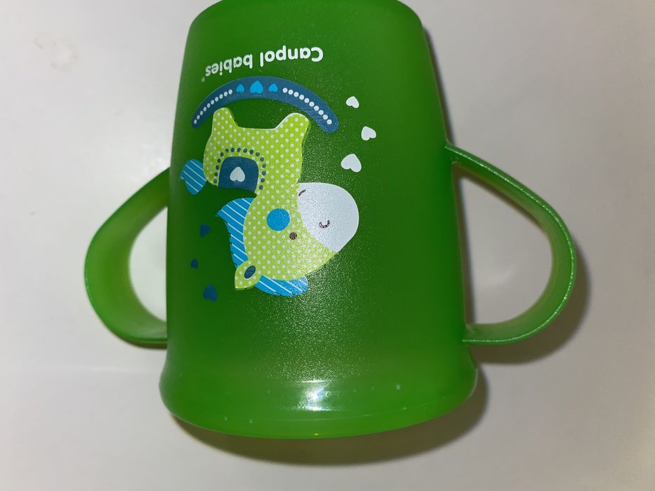 Kubek canpol zielony z konikiem