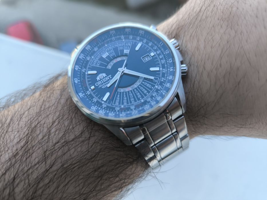 Niespotykany granat zegarek orient cesarski patelnia ni seiko tissot