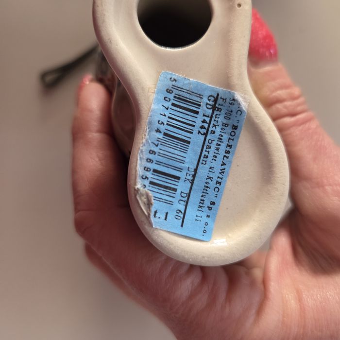 Ceramiczny baranek Bolesławiec