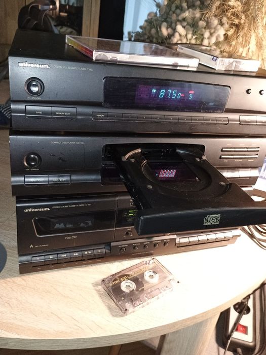 Wieża universum CD, deck, tuner