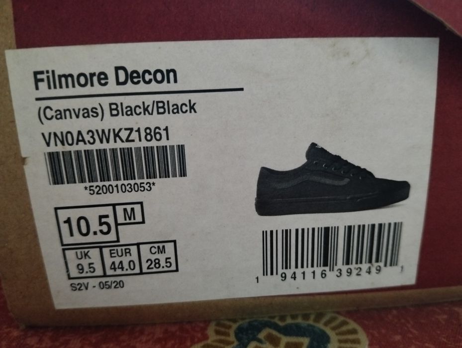 Ténis Vans Filmore Decon - Triple Black. Original