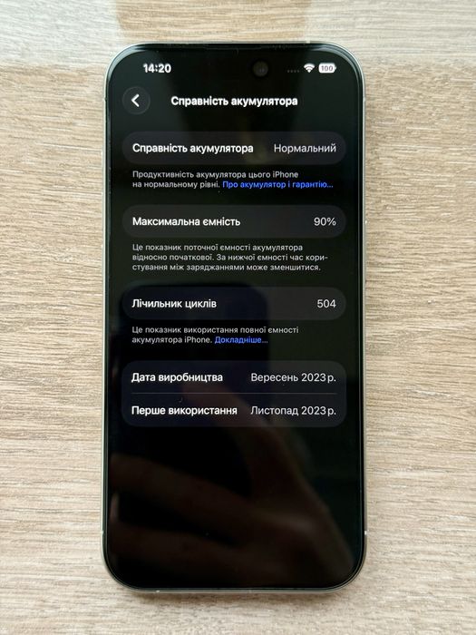 Apple Iphone 15 Pro White Titanium 256gb АКБ 90%