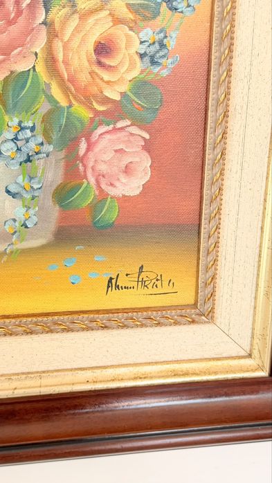 2 quadros de pintura a óleo