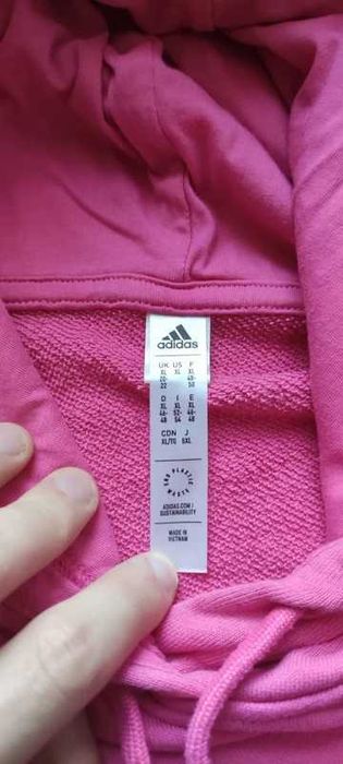 adidas Bluza damska Essentials Hoodie Pink FT H07801