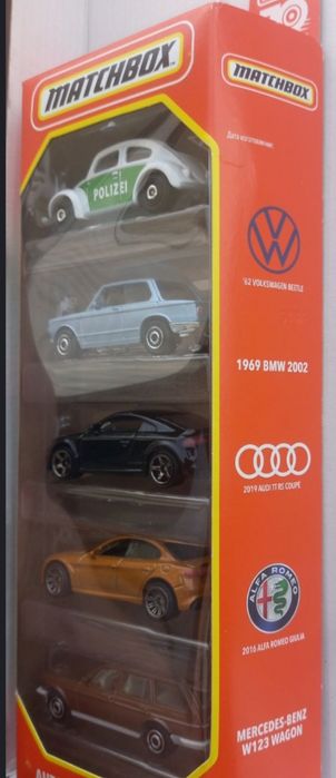 Matchbox pack 5 miniaturas