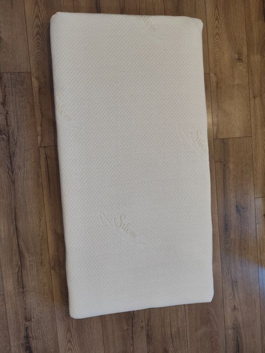 Łóżeczko grafitowe 120x60 PAULINE Z MATERACEM