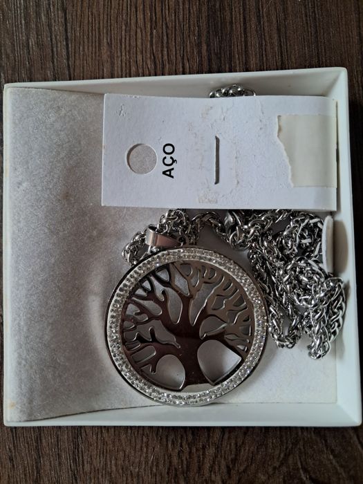 Colar de aço Árvore da Vida