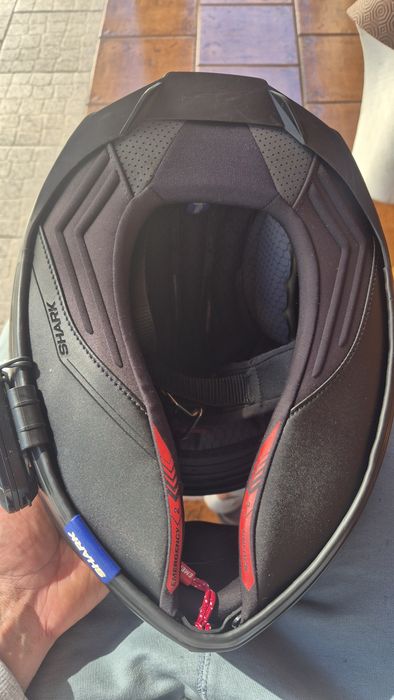Capacete shark spartan gt elegen  L  carbono com intercomunicador card