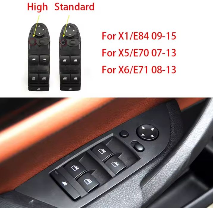 Botão BMW comando interruptor controle janela elétrica