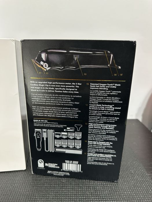 Maquina profissional corte cabelo nova sem fio wahl barber/barbeiro