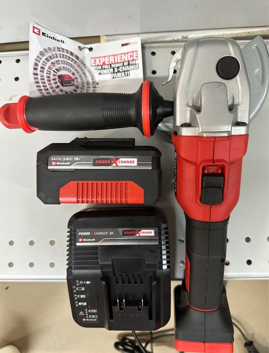 Безщіткова болгарка Einhell AXXIO з акумулятором та зарядкою