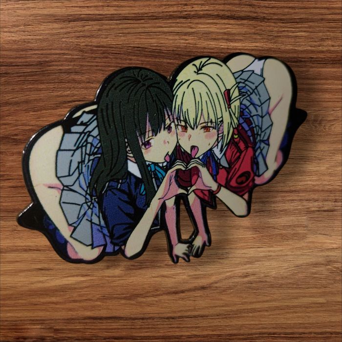Przypinka,Yuri,Anime,Manga,Lycoris Recoil,Azja,Japonia,Broszka