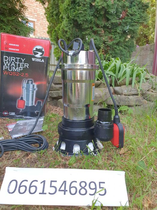 Фекальний Дренажний  Насос 2,5 kW з Дробилкою (ТІЛЬКИ ДОСТАВКА ПОШТОЮ)