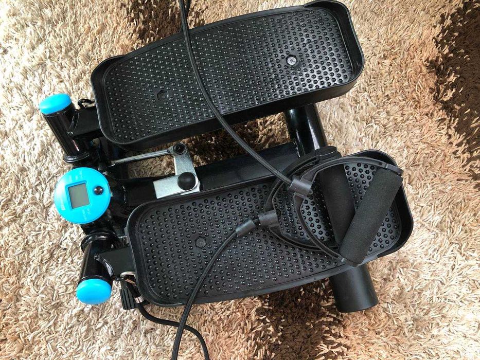 Степпер Hop-Sport HS-035S Joy Синій з еспандерами