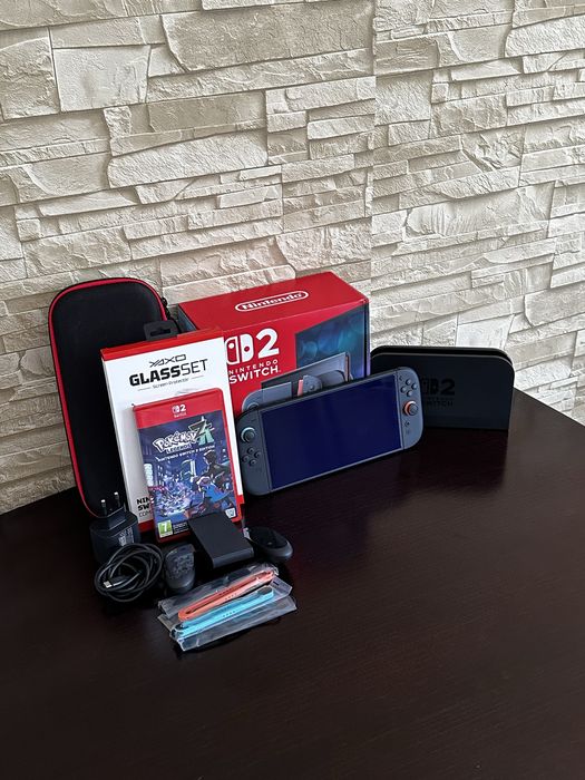 Nintendo switch 2 Raz odpalone Mario Pokemon Dowód zakupu Gwarancja Zestaw Dowóz