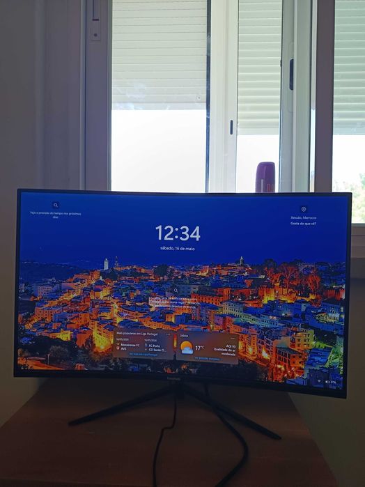 Monitor Curvo GAWFOLK 27 Polegadas 180Hz Full HD – Ideal Jogos/Escritório