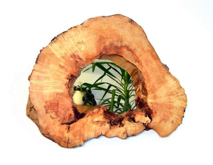 Lustro w ramie z drewna klonu