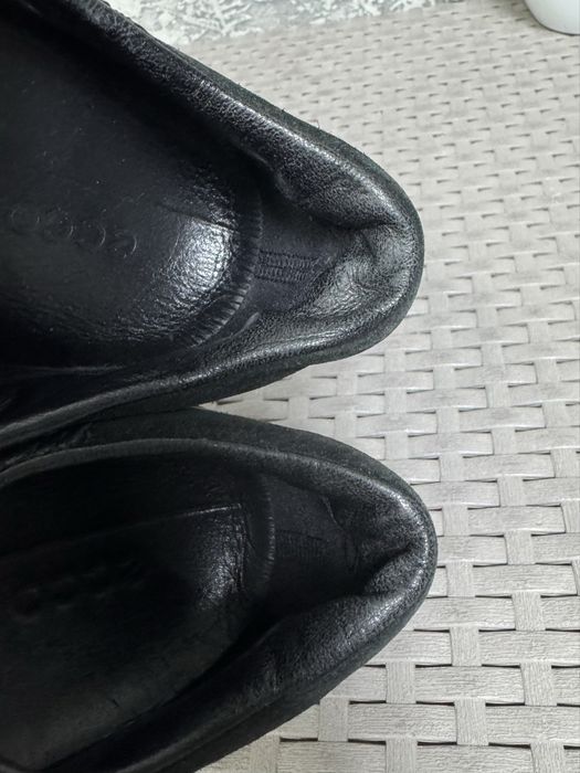 Ecco gore-tex кроссовки полуботинки 43 размер кожаные черные