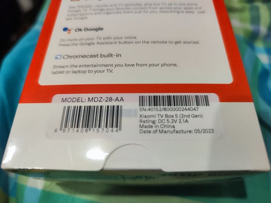 НОВИНКА SmartTV Xiaomi Mi Box S 4K 2nd Gen (MDZ-28-AA) медиаплеер 2023