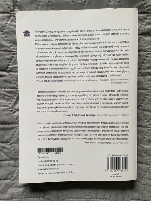Zasady zarządzania – Jemielniak D.; Koźmiński K.; Latusek-Jurczak D.